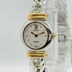 SEIKO セイコー EXCELINE エクセリーヌ 1E20-0680 860637 ホワイト QZ レディース 腕時計