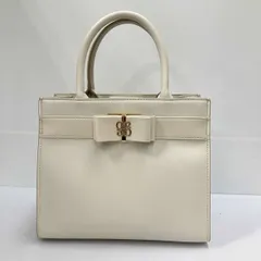 RANDA 2WAY モノグラムリボントートバッグ アイボリー ショルダーバッグ ランダ