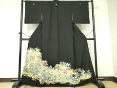 平和屋着物□豪華振袖 駒刺繍 絞り 花松文 金彩 正絹 逸品