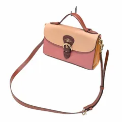 COACH コーチ 2way C8161 レザー ショルダーバッグ ハンドバッグ ピンク系
