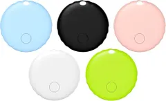 エアタグ 5個セット airtag 紛失防止タグ スマートタグ 【かわいい5色＆6g超軽量】gps 子供 スマートトラッカー gps 小型 Appleの「探す」に対応 (iOS専用) gps発信機 エアータグ 高齢者/子供の見守り 車盗難対策 a05874b3
