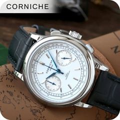 稼働/未使用級】 CORNICHE 日本150本限定 青蝶貝 クロノグラフ - メルカリ