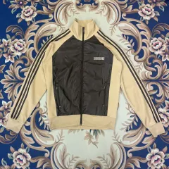 (L)00年代 adidas スノウブレーカー トラックジャージ (チョコブラウン)