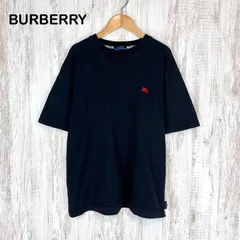 BURBERRY BLUE LABEL バーバリーブルーレーベル ホースロゴ刺繍 ノバチェック Tシャツ ブラック メンズ 半袖 トップス