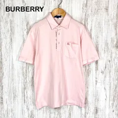 BURBERRY BLUE LABEL バーバリーブルーレーベル ホース ロゴ刺繍 ノバチェック 半袖 ポロシャツ ピンク メンズ トップスのサムネイル