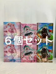 未開封 初音ミク 桜ミク AMP fashion フィギュア 桜ドレス 他 3種 6個セット LF3A02 f107