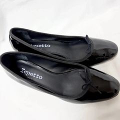 Repetto パテントレザー バレエシューズ ブラック 37.5 - メルカリ