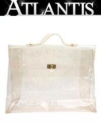 エルメス ビニールケリー ハンドバッグ クリア 透明 PVC 1997年限定