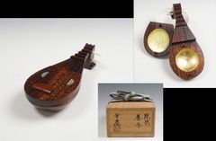 宝物春画珍宝招福縁起物からくり仕掛け鶴亀松精密彫刻アート工芸品銘木