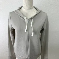 PEAK&PINE パーカー 9M 指穴付き ワッフル素材 グレー ジップアップ フーディ　20260318-0009のサムネイル