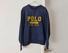 ポロ ラルフローレン クルーネック ロゴ スウェット スウェットシャツ L