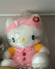 新品 大型 ハローキティ ぬいぐるみ ピンク