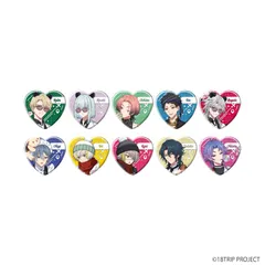 【新品】18TRIP ハート型缶バッジ 02 公式イラスト 10個入り1BOX【正規品】