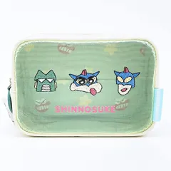 クレヨンしんちゃん ボックスポーチ (グリーン)