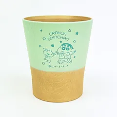 クレヨンしんちゃん しんちゃんとシロ 樹脂抗菌カップ  コップ 日本製