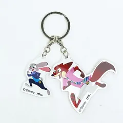 ディズニー ズートピア ニック＆ジュディ 2連アクリルキーホルダー 日本製 Disney