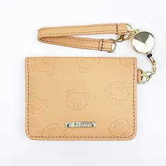 リラックマ リール付き オープンパスケース (ブラウン) 定期入れ ICカード