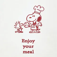 スヌーピー マルシェバッグ レッド シェフシリーズ SNOOPY