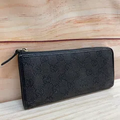 GUCCI グッチ 長財布  L字ファスナー GGキャンバス