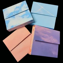 蛇腹ラファイル ハンドメイド ミニサイズ コラージュおすそ分けファイル 4点セット まとめ売り ジャバラファイル  可愛い
