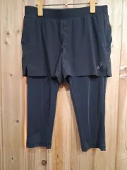 アシックス 7分丈 レギンス ハーフパンツ セット ブラック(S)