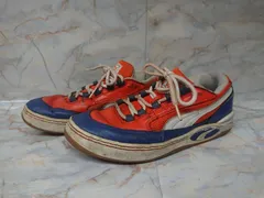 ［使用感多め］PUMA スニーカー 27.5cm オレンジ ブルー 01-0354