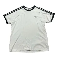 (即納) adidas アディダス 白黒 リンガー 半袖Tシャツ