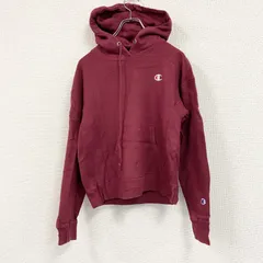 古着 used　Champion　チャンピオン　リバースウィーブ　スウェットパーカー/フーディー　赤　レッド　XSサイズ