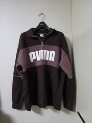 新品) PUMA プーマ ハーフジップ 長袖 Tシャツ L