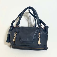 2601-224｜美品｜トッズ ハンドバッグ レザー ブラック - メルカリ