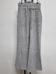 グレー ブーツカット トレーナー ズボン