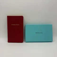 K5617★未使用 TIFFANY＆CO. ティファニー アドレスブック アドレス帳 レザー レッド 住所録