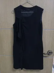 MOJO.S.PHINE(モジョエスピン) 黒 ノースリーブ ウール ワンピース