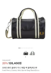 フレッドペリー ミニ BARREL(バレル)バッグ ブラック