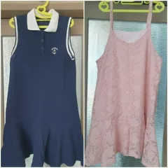 130 ONE PIECE 2着 (ネイビー/ピンク レース)