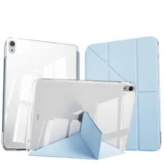 【人気商品】第5/4世代 (2022/2020) 対応 iPad 透明クリアバックカバー iPad 4つの角度にスタンド (2026/2025/2024) 取り外し可能 第8/7/6世代 縦置き/横置き 分離式 M4/M3/M2 耐衝撃 ケース オートスリープ