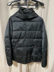 ZARA ザラ アノラックフーディー ダウン S ブラック