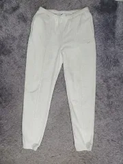 ナイキ フレンチテリー スリム ハイウエスト ジョガーパンツ ライトグレー m