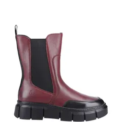 ハッシュパピー レディース シューズ ブーツ・レインブーツ アンクル ブーツ Hush Puppies Fleur Ankle Boots Dark Red レッドのサムネイル