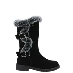 ハッシュパピー レディース シューズ ブーツ・レインブーツ Hush Puppies Megan Wide Boot Black ブラックのサムネイル