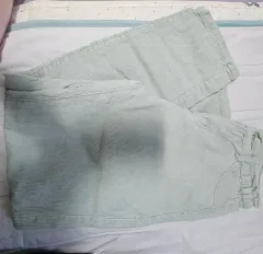 ミント色コーデュロイ ズボン