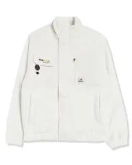 アイダー コーデュラ フリース ジャケット 白 ライトグレー カラー