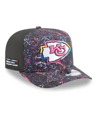 ニューエラ メンズ アクセサリー 帽子 New Era Mens Black Kansas City Chiefs 2025 NFL Crucial Catch AFrame 9FIFTY Snapback Hat Black ブラック