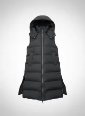 レディースS / ZARA ザラ ブラック ロング ダウン ベスト