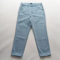 UNIQLO ユニクロ デニムパンツ サイズ34 テーパードジーンズ ライトブルー メンズ A8742