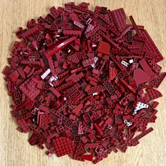 レゴ 正規品 中古 まとめ売り 約700g ダークレッド 大量 レゴブロック【管理番号：3377】