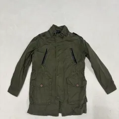 XL ゲス カーキ マウンテンパーカー サファリ ジップアップ ジャケット 1215