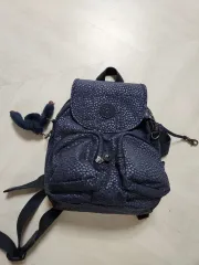 Kipling バックパック ネイビー + キーホルダー 含む