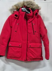 トミーヒルフィガー レディース レッド フード グースダウン S/P