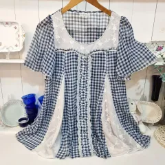 axes femme CHECKレイ チュニック